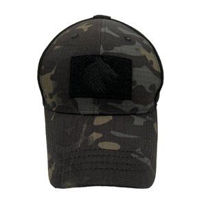 FIELDCRAFT Adjustable Tactical Trucker Hat - Black Camo